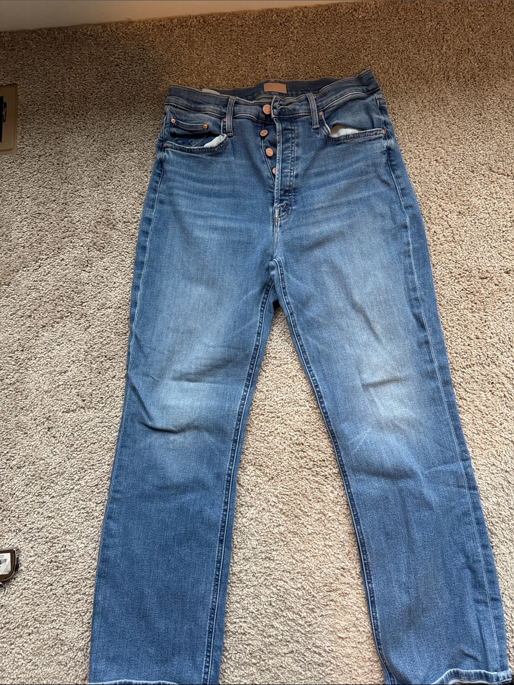 Straight-Leg Women's Jeans in Medium Blue